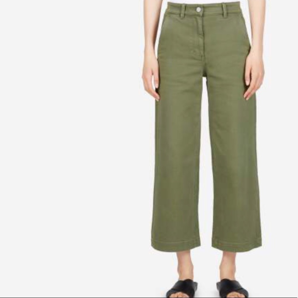 Everlane wide leg crop pant